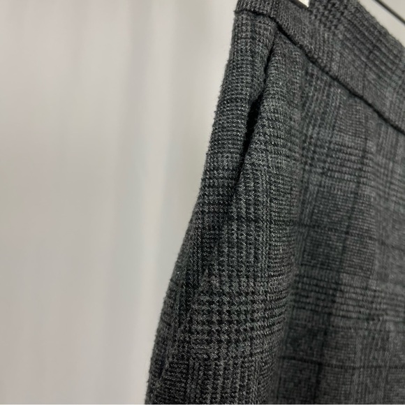 Zara Basic Small Plaid Warm Dark Academia Dress Pant Business Work Formal Grunge - Picture 3 of 7